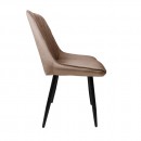 Стул NIKA, бежевый велюр HLR-08/черный